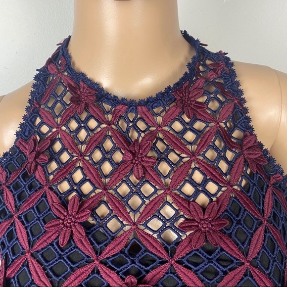 NEW SELF-PORTRAIT REVOLVE COLD-SHOULDER MINI DRESS - Picture 3 of 7